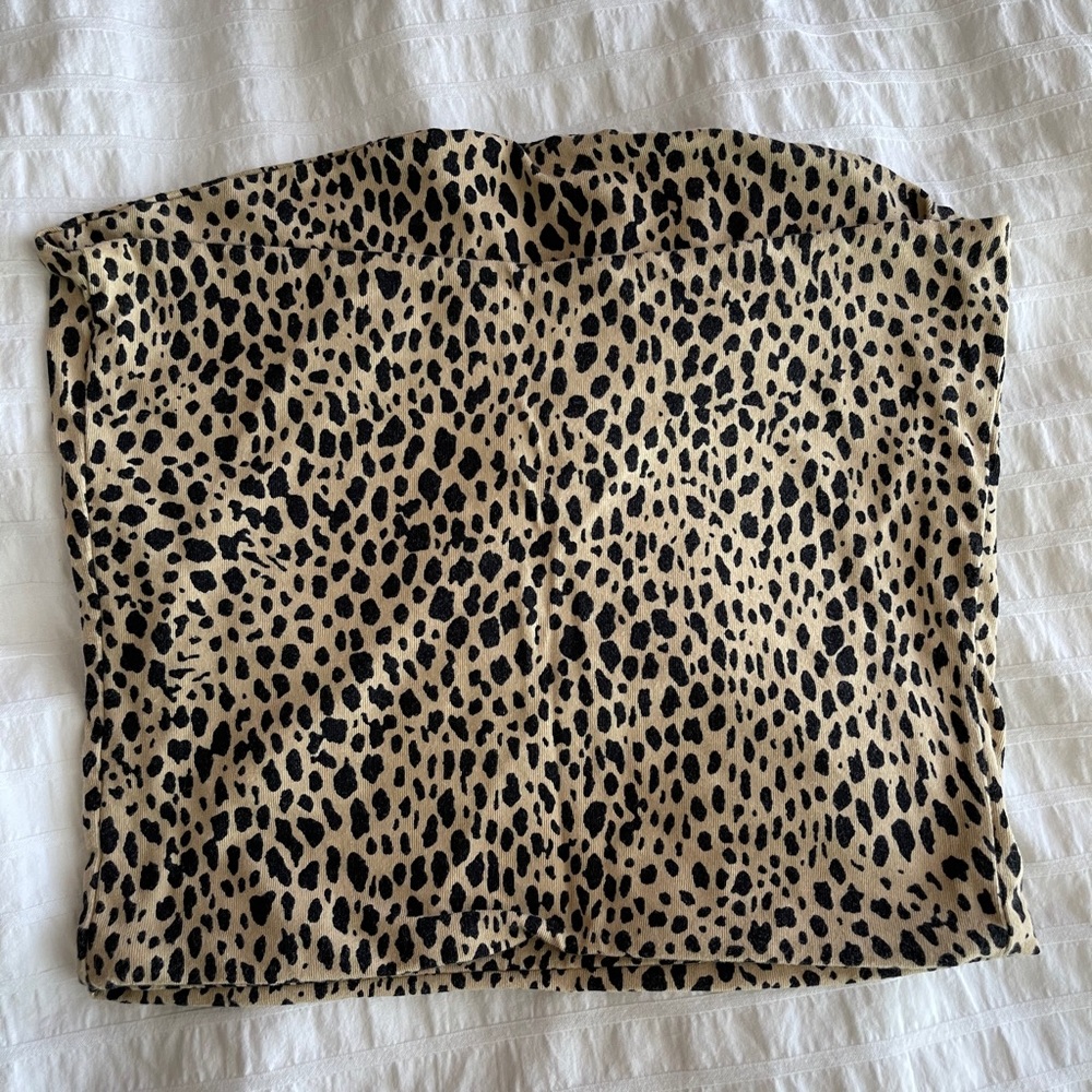brandy Melville cheetah print tube top